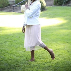 High waisted long skirt